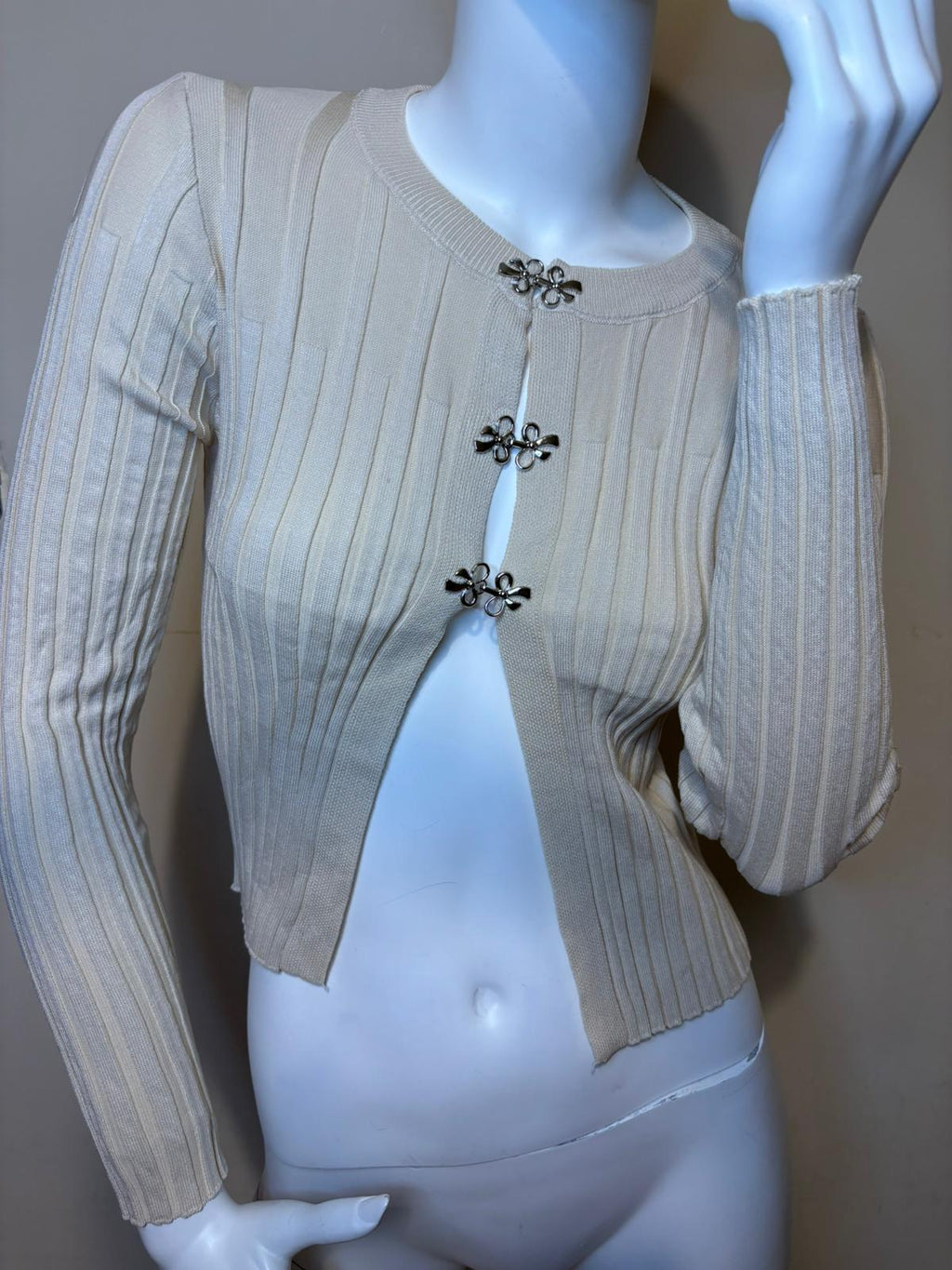 Cardigan a costine
