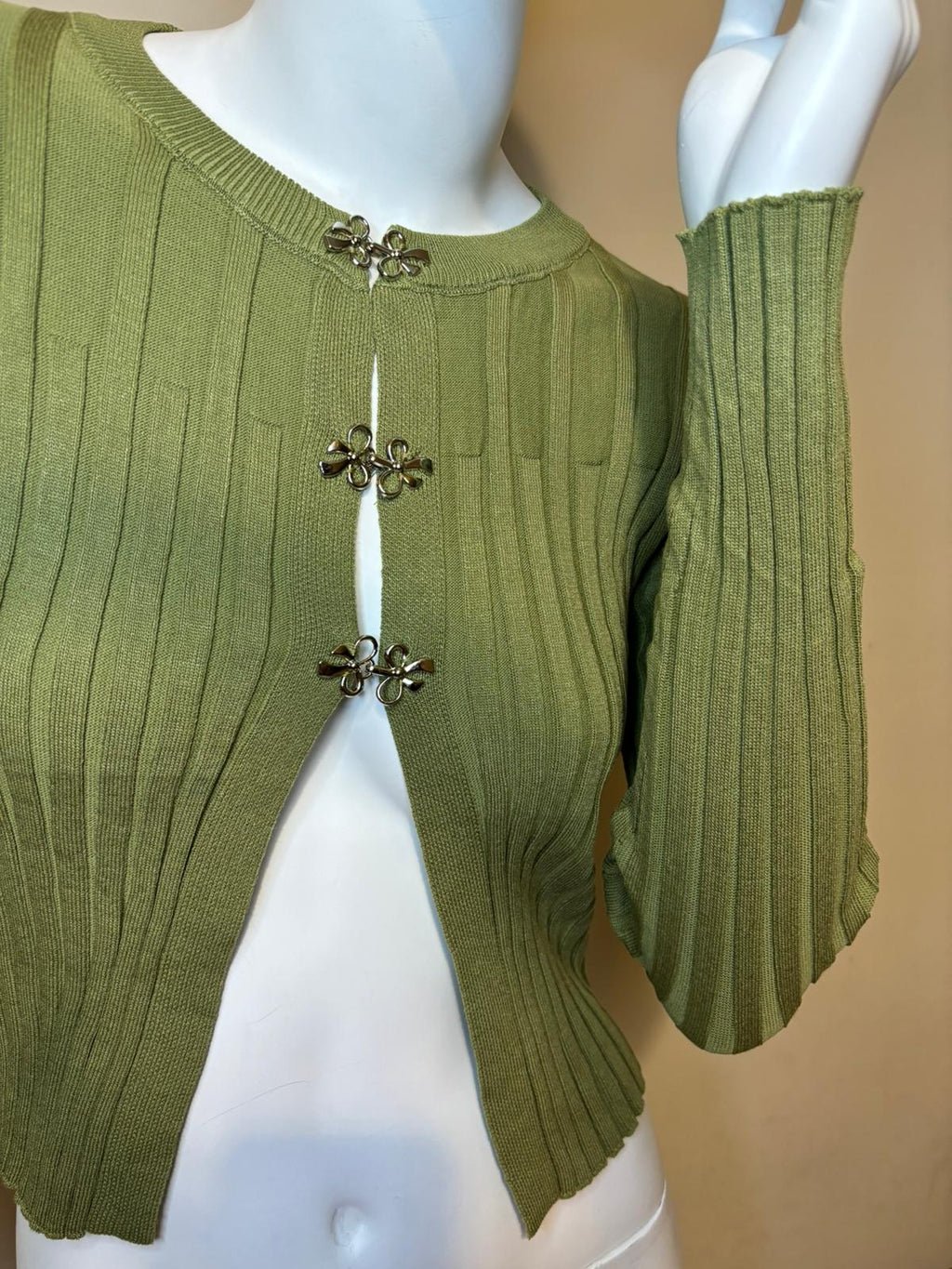 Cardigan a costine