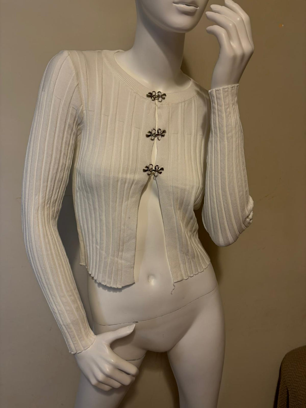 Cardigan a costine