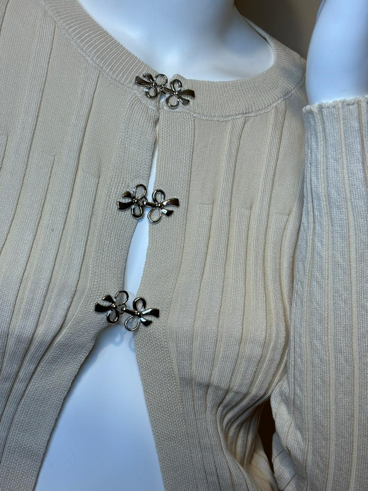 Cardigan a costine